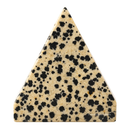 Amazing Gemstone Dalmatian Jasper Pyramid Crystal Healing Stones - 1.5" Great Pyramid Figurine of Natural Stone Pyramid for Meditation, Reiki, Chakra Balancing and Crystal Pyramids Grid