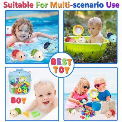 Bath Toys Kids Age 1-3 - Foam Bath Letters And Numbers Abc Alphabet Learning Toys Bathtub Toys Toddlers 2-4 Water Pool Shower Tub Toy Babies Infant 6-9-12-18-24 Months Gifts For 1-6 Year Old Boy Girl