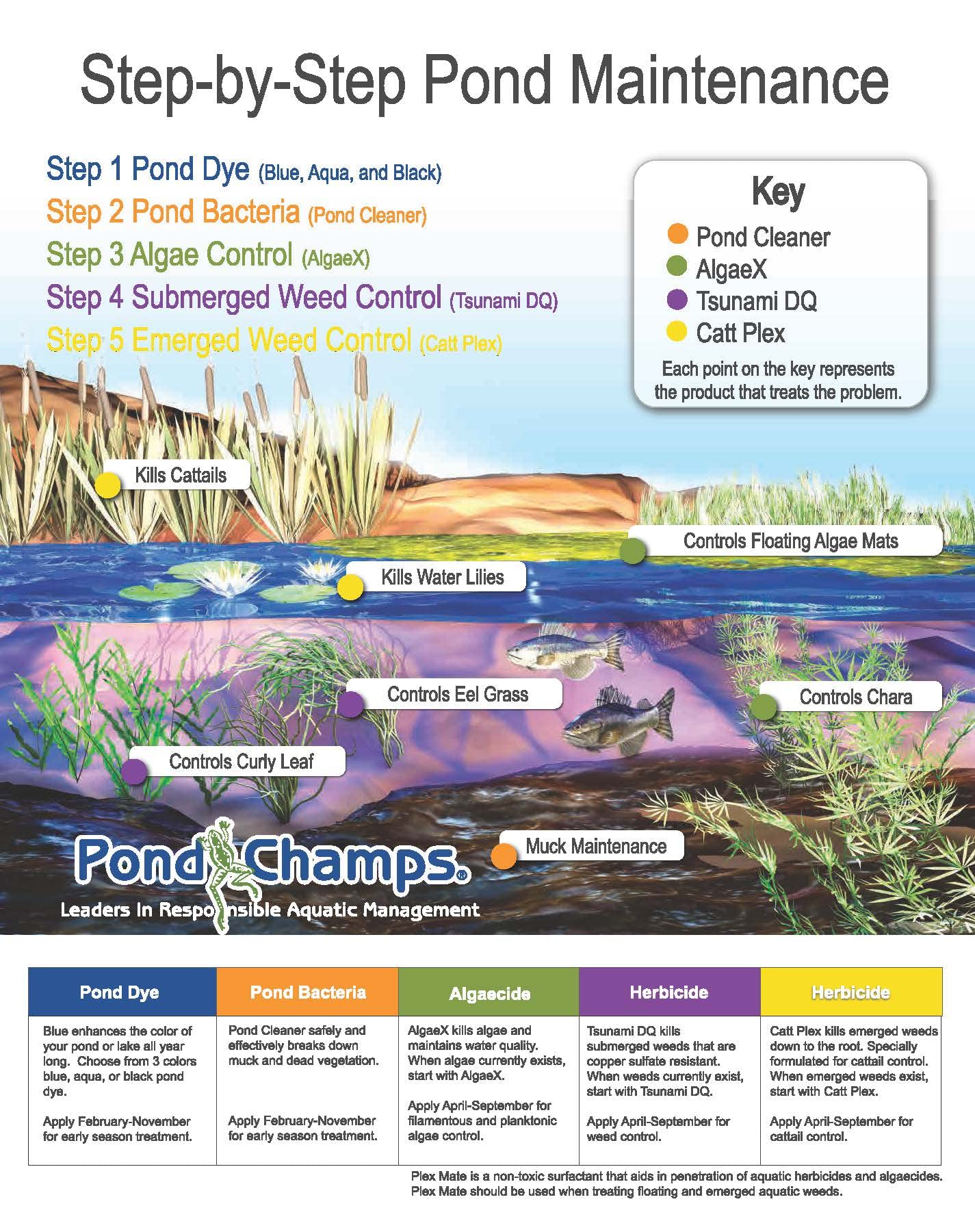 Blue Lake and Pond Dye - One Gallon of Professional Lake & Pond Dye - Treats Up to 1 Acre - Royal Blue Color - Safe for Fish, Wildlife, Pets & Children