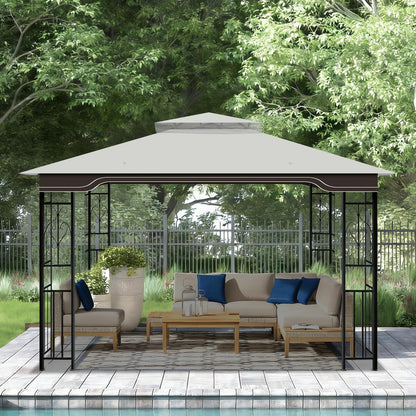 Replacement Gazebo Canopy, 10 x 12 FT Durable Outdoor Roof Cover – Fits Regency II Patio Gazebo L-GZ798PST, A101004104, A101004105 (Light Gray)