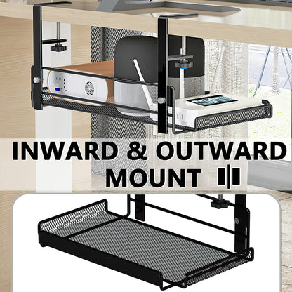 LIFEFAN Under Desk Cable Management Tray Cord Wire Shelf Organizer (Large)
