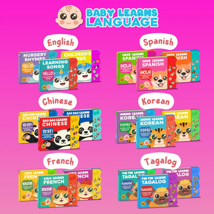 Coco Learns Spanish Vol. 1 - Book for Toddlers 1-3 — Musical Books for Kids, Interactive Baby Sound Book, Educational Song Learning Toys, Bilingual Music Toy for Babies, Libros para ninos en Espanol