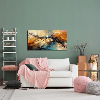 JKWALL77 Abstract Paintings Wall Art for Living Room - Modern Wall Decor for Bedroom Kitchen Room Wall Art Ready to Hang Size 20" x 40"
