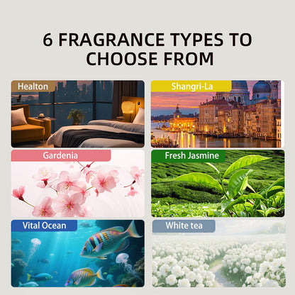 XIYIUSSM Waterless Essential Oil Diffuser for Home & Office Cordless Battery Operated Aroma Diffuser with 7 Mist Levels, Ultrasonic Air Freshener for Large Rooms Bedroom Bathroom Car Small & Portable