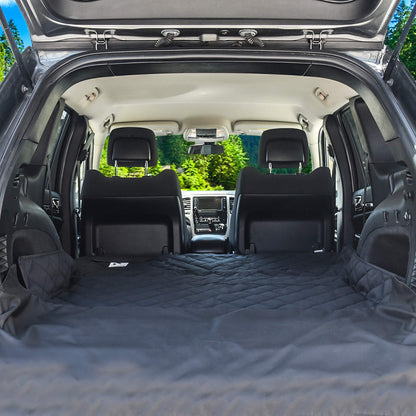 SUV cargo liner for dogs, Dog Car Seat Cover For Back Seat, Nonslip trunk mat, Waterproof Car Seat Protector for Dogs, Durable cargo cover with Bumper Flap, Dog Accessories, Easy to Install & Clean