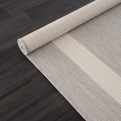 CAMILSON Outdoor Rug 8x10,Modern Outside Rugs for Patios Porches Waterproof Durable Washable Non-Shedding, Easy-to-Clean Indoor Outdoor Area Carpet (8 x 10, Bordered - Gray/White)