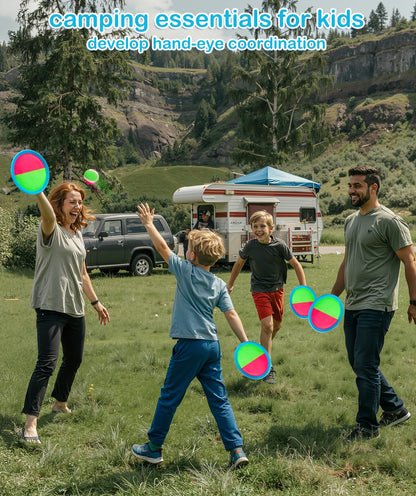 Qrooper Toddler Toys Toss and Catch Ball Set, Toys for 3 4 5 6 7 8 Year Old Boys Girls Birthday Gift, Yard Outdoor Games for Kids Ages 4-8 8-12 Beach Pool