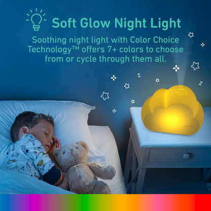 Pure Enrichment PureBaby Cloud Ultrasonic Cool Mist Humidifier Quiet Variable Mist for up to 24 Hrs Ideal for Baby Nurseries & Kids Bedrooms to Relieve Congestion Colds & Coughs, Night Light, BPA-Free