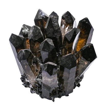 Amazing Gemstone Large Smoky Quartz Crystal Cluster Points for Meditation, Home Decor and Gift - Natural Quartz Crystals and Healing Stones for Enhance Energy with Large Crystals Points