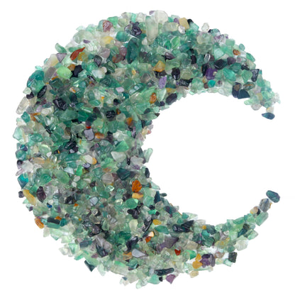 Crocon 1 LB Crushed Fluorite Chips Bulk Stones Natural Quartz Pieces Irregular Shape Gemstones for House Warming Gifts New Home and Chakra Healing Crystals Home Dcor Gifts for Women