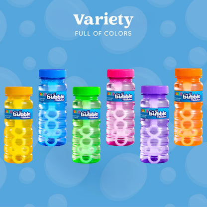 JOYIN Bubble Bottles 6/12/24/36PCS (4oz Solution), Bubbles for Toddlers 1-3, Blow Bubbles Solution Wand Bulk for Party Favors for Kids, Toddler Summer Outdoor Toys Gift for Kids (6)