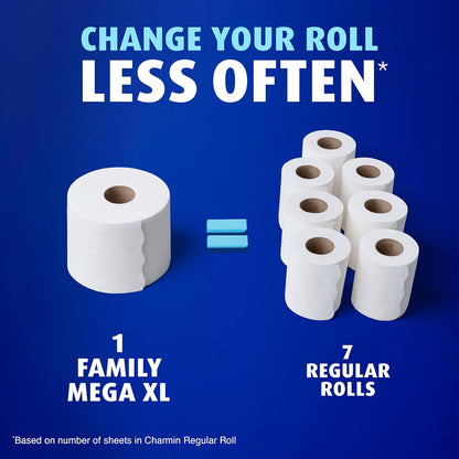 Charmin Ultra Soft Cushiony Touch Toilet Paper, 18 Family Mega XL Rolls = 126 Regular Rolls