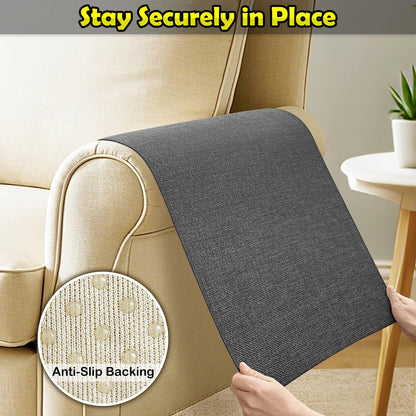 Couch Arm Covers, Waterproof Armrest Cover for Sofa, Armchair, Loveseat, Non-Slip Recliner Arm Cover, Sofa Arm Covers, Headrest Covers, Arm Chair Covers Set of 2 (Dark Gray, 24"×20")