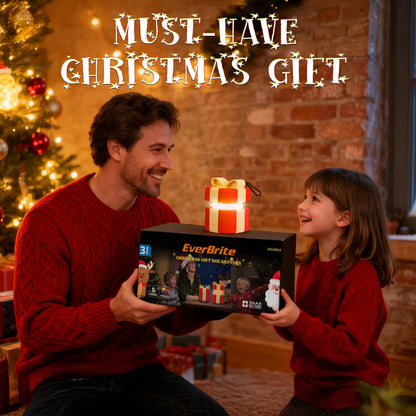 EverBrite Gift Box Lantern 3 Pack, 5 Light Modes Holiday Decoration Presents for Women and Men, AAA Batteries Contained Easter Gift, Fun Night Light Gifts for Kids Indoor & Outdoor