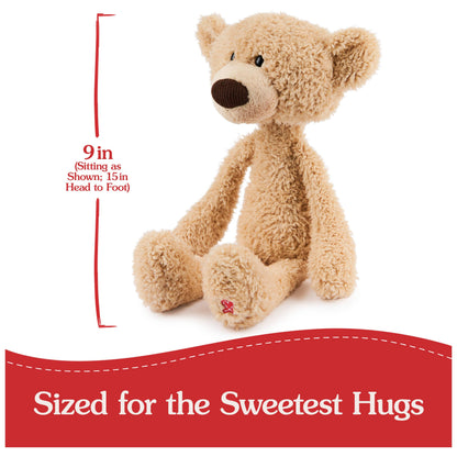 GUND Toothpick Classic Teddy Bear, Premium Stuffed Animal for Ages 1 and Up, Beige, 15”