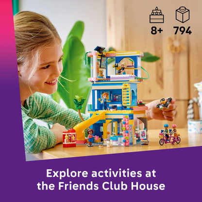 LEGO Friends Heartlake City Friends Club House Building Toy for Girls & Boys - Pretend Play Set for Kids, Ages 8+ - W/5 Minidolls, 3 Toy Animals, & Accessories - Gift Idea for Birthdays - 42689