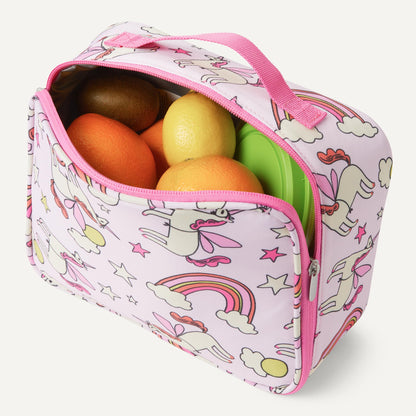 Amazon Essentials Kids School Backpack Set with Lunch Tote and Pencil Case - Multi-Pocket Tear-Resistant Student Day-pack - School Supplies Bundle - Pink - 3 Piece Set