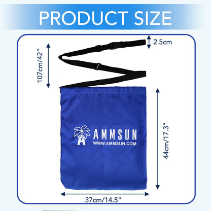 AMMSUN Beach Umbrella Sand Bag Umbrellas Anchor Weight Bags Anchor for Heavy Duty High Wind Resistant Beach Shade Tent Outdoor Canopies Windproof Portable Safe Stand Holder Universal Fit