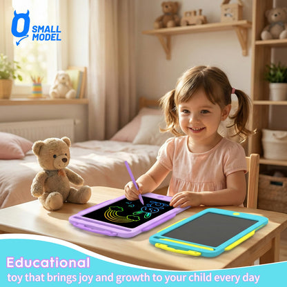 2Pack LCD Writing Tablet for Kids with Stander, 8.5 Inch Colorful Drawing Board Tablet, Educational Toddlers Toys, Kids Travel Games, Learning Toys Birthday Gifts for 3-8 Year Old Boys Girls