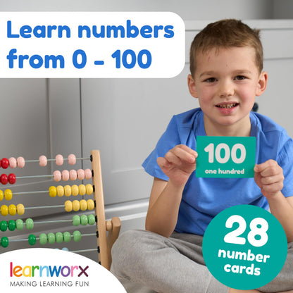Toddler Learning Flash Cards | Kids Letter Number Alphabet Animal Color Words Flashcards | Large Cards Ideal for Preschool Kindergarden Pre K Educational | Flashcards 12 Months - 5 Years