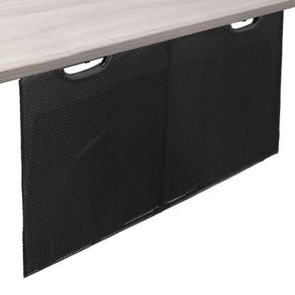 VIVO Black 30 inch Under Desk Privacy and Cable Management Organizer Sleeve, Wire Hider Kit Panel System, DESK-SKIRT-30