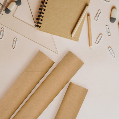 MagicWater Supply Mailing Tube - 3 in x 30 in - Kraft - 6 Pack - for Shipping and Storage of Posters, Arts, Crafts, and Documents