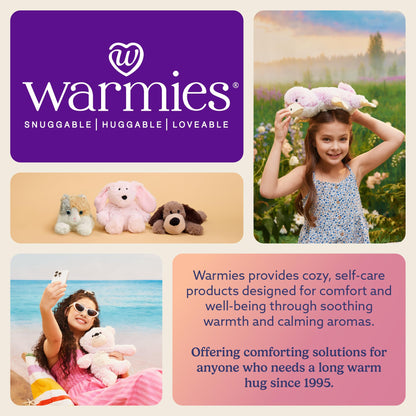 warmies Microwavable & Weighted Stuffed Animals, Hamster - Heated Stuffed Animal Plushie for Warmth & Comfort - Cute Soft Plush Toys for Adults & Children (Boys, Girls, Babies & Toddlers)