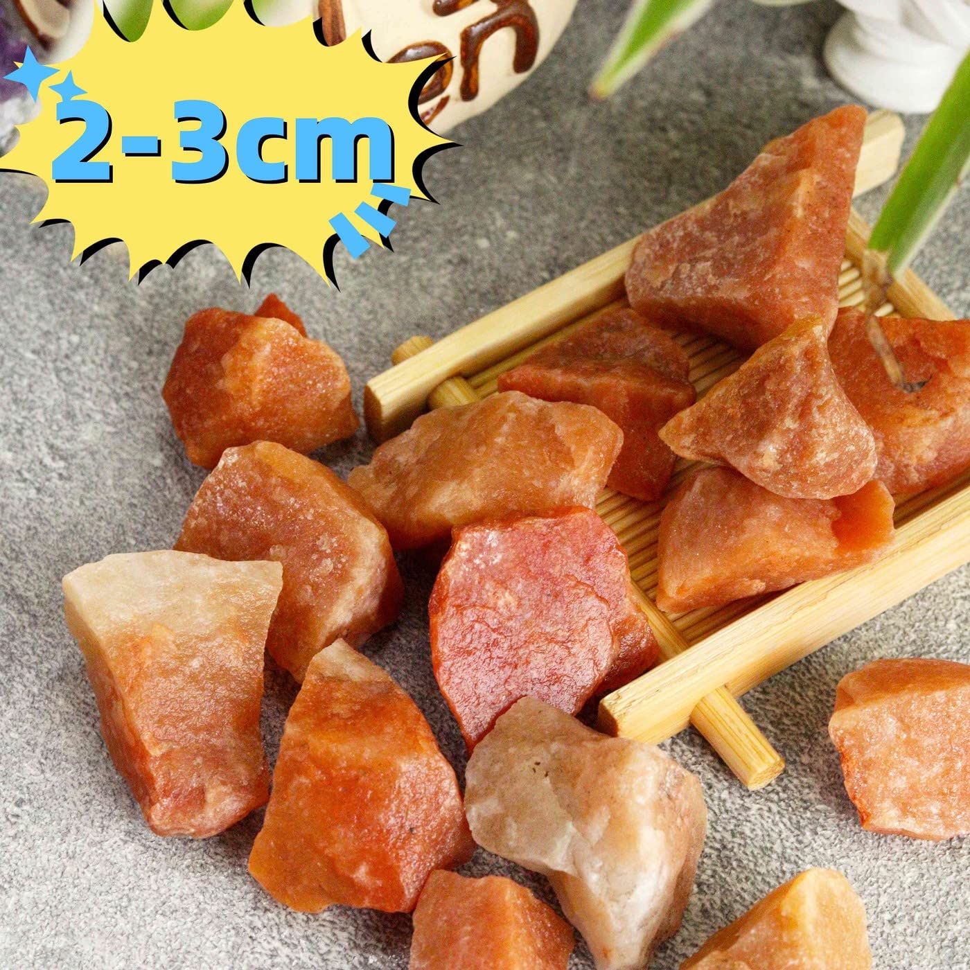 YATOJUZI Red Aventurine 1lb Bulk Natural Healing Crystals Raw Rough Rocks Stones Sets for Cabbing Tumbling Cutting Lapidary Polishing Reiki Crytsal Healing Wire Wrapping Decoration Gemstone