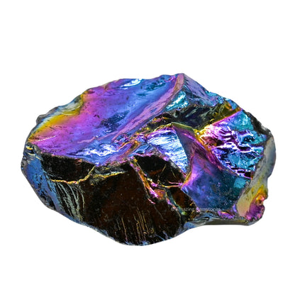 Amazing Gemstone Titanium Aura Quartz Raw Crystals and Healing Stones, Natural Rocks for Meditation and DIY Raw Stones and Crystals (1 lb)