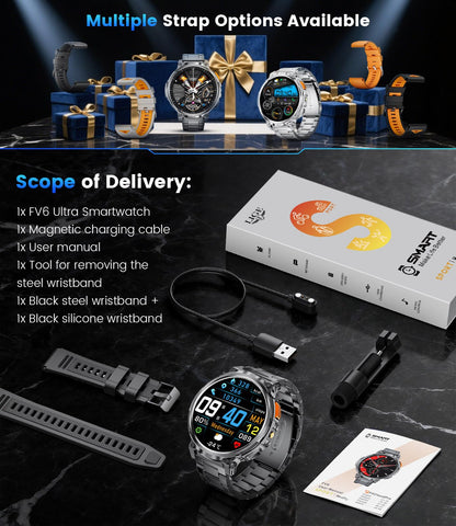 LIGE Smart Watches for Men with 730mAh Battery, 1.85" HD Smart Watch with Flashlight/Make/Answer Call/120+Sports Mode Fitness Tracker/Sleep Monitoring, iOS Android Waterproof Military SmartWatches