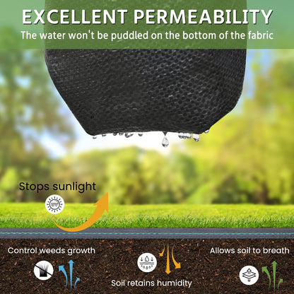 Pattiumo Weed Barrier Fabric 3x180FT Landscape Fabric 3.2oz Weed Barrier Fabric Heavy Duty for Landscaping Fabric Garden Fabric Weed Barrier Weed Blocker Garden Bed Cover, Commercial Driveway