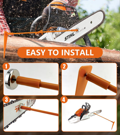 OSROENE Firewood Measuring Tool, 16'' Plus a 6'' Extension, Magnetic Chainsaw Measuring Tool, Fire Wood Marker for Chain Saw Log Accessories and Tools