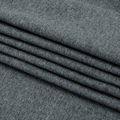 AMBERIS Bed Runner Dark Grey, Imitation Linen Decorative Bed Scarf for Home Hotel (Pillowcases Sold Separately)