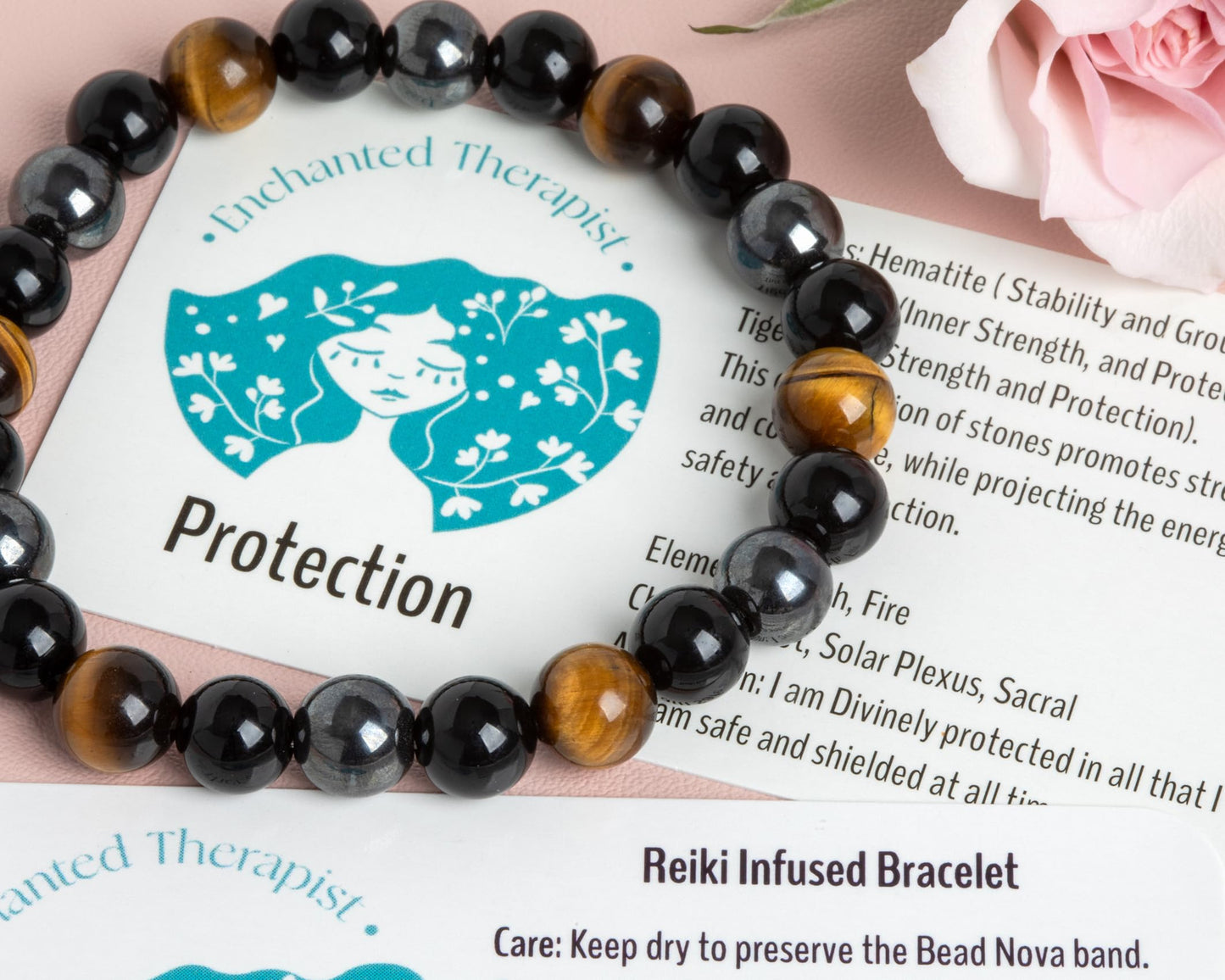 Enchanted Therapist Reiki Infused Protection Bracelet, Energy Bracelet, Reiki Gift, Reiki jewelry, Gemstone bracelets, Crystal bracelets