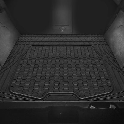 FH Group ClimaProof Universal Cargo Mat – All-Weather, Trimmable Trunk Mat (55" W x 31.5" D) – Fits Most Cars, SUVs & Trucks – Black
