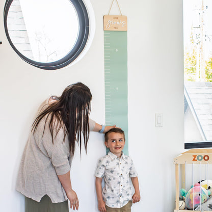 Beautiful Growth Chart for Wall - Cute Height Chart to Easily Track Your Kids' Growth and Milestones - Essential Baby and Toddler Playroom Decor that is Great for Gifting and Creates Lasting Memories