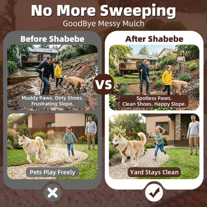 Shabebe Mulch Hold for Landscaping, 4 Gallon 20X Super Hold Rock Glue Gravel Binder,100% Water-Permeable Pea Gravel Stabilizer, Pet Safe Long Lasting Mulch Stone Adhesive for Paths, Patios & Borders