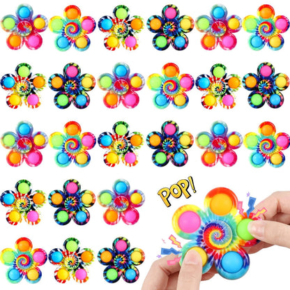 Gigilli 24 Pack Party Favors Fidget Spinners for Kids 4-8-12, Treasure Box Toys Classroom Prizes, Goodie Bags Stuffers Gifts for Kids 3-5, ADHD Pop Mini Fidget Toys Bulk, Adult Anxiety Sensory Toys