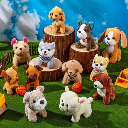 Aoriher 36 Pcs Mini Plush Dogs Bulk Dog Puppy Stuffed Animals Small Stuffed Dogs Assorted Cute Soft Dog Puppy Doll for Hers Puppy Birthday Party Favor Gifts