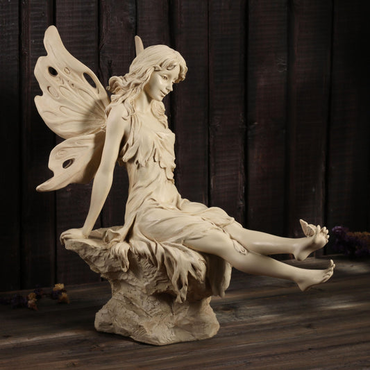 Veronese Design 14 1/4 Inch Twinkle Toe Butterfly Fairy Garden Decoration Resin Sculpture