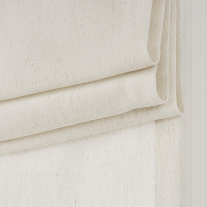 NICETOWN Linen French Door Curtain No Drill Roman Shades for Windows, Ivory Solid Cordless Blinds for Farmhouse Door Window Covering with Light Filgtering, W26 x L40, 1Pc