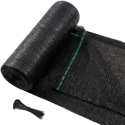 Shade&Beyond 50% Shade Cloth Roll 6 x 100 FT Sunblock Shade Mesh, UV Resistant Sun Shade Net for Garden, Greenhouse, Patio, Kennel, Black