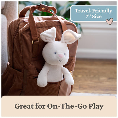 GUND Baby Peek-a-Boo Flora Bunny Plush, Bunny Rabbit Stuffed Animal, Baby Toy for Ages 0 and Up, Cream, 7" (Batteries Not Required)