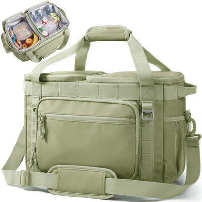 TOURIT 2-Zone Soft Cooler Bag 30/48Cans, Dry & Wet Insulated Beach Cooler, Lunch Bag, Leakproof Ice Chest for Camping, Picnic, Hiking, Travel