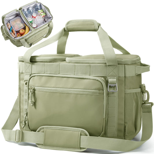 TOURIT 2-Zone Soft Cooler Bag 30/48Cans, Dry & Wet Insulated Beach Cooler, Lunch Bag, Leakproof Ice Chest for Camping, Picnic, Hiking, Travel