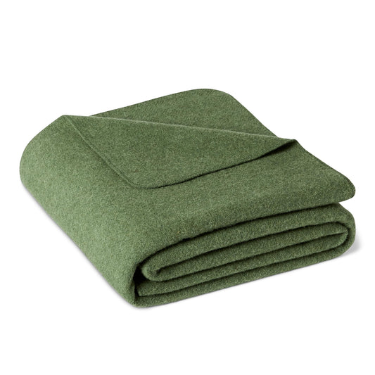 Amazon Basics Outdoor Camping Blanket, Military-Style Wool Blend, Camping Essentials