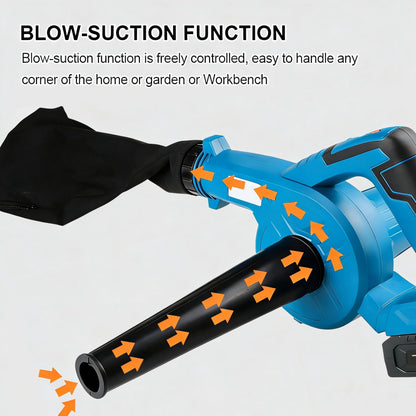 NEWONE Small Leaf Blower Cordless Compatible with Makita 18V Battery,157MPH/64CFM Lightweight Mini Hand Electric Leaf Vacuum for Lawn Care with Battery and Charger,2 Speed