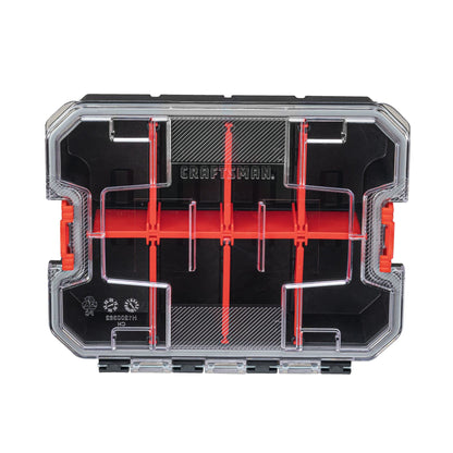 CRAFTSMAN VERSASTACK Storage Organizer, Small Parts Organizer, 8 Compartments, Lid Includes Secure Latch (CMST17827)