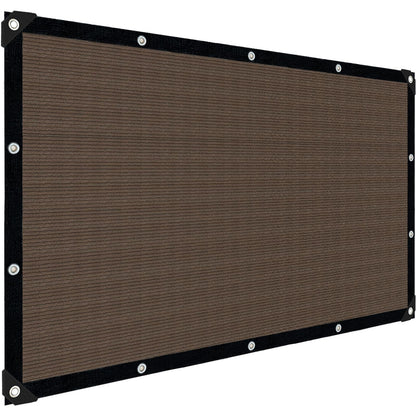 Sun Shade Cloth for Outdoor Patio,Pergola Shade Cover with Grommets Deck Shade Privacy Screen Balcony,90% UV Protection Shade Fabric Brown Sunshades for Garden Backyard Outdoor,Mocha-8x10FT