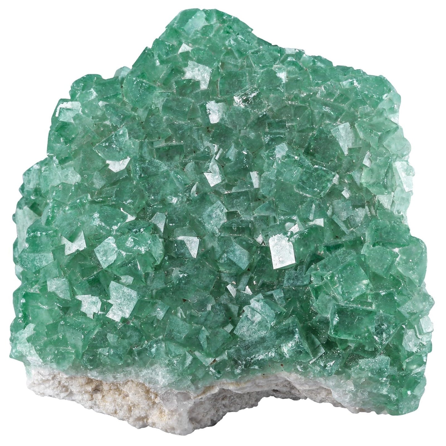 Sportmusies Natural Green Fluorite Crystal Cluster Mineral Specimen Decoration for Home Office, Raw Stone for Healing Meditation Yoga, 1.77-4.72 inches